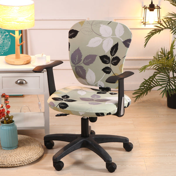 Pattern Split Stretchable Computer Seat Slipcover