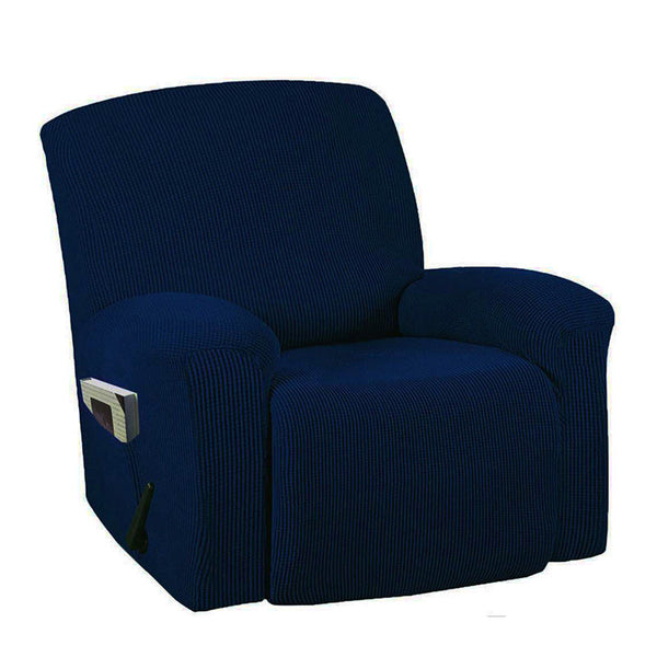 4 Pieces Stretch Non-Slip Split Recliner Chair Cover (1 Seater)