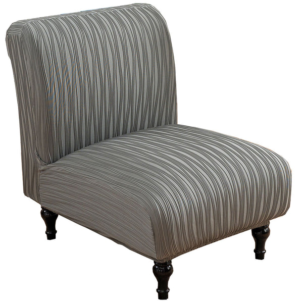 Stretch Spandex Removable Armless Accent Chair Cover Slipcover