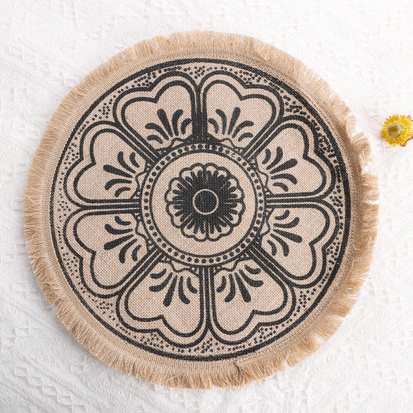Cotton Linen Woven Coaster Placemats