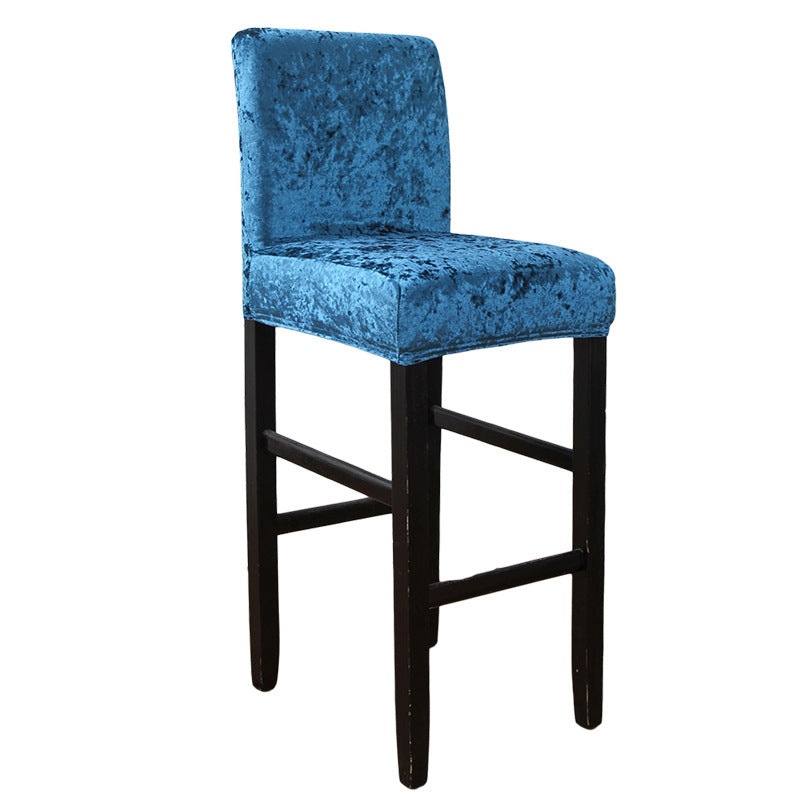 Velvet Square Bar Stools Chair Cover