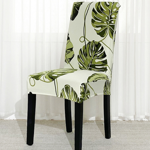 Leaf pattern Stretchy Removable Chair Covers Alice in Wonderland