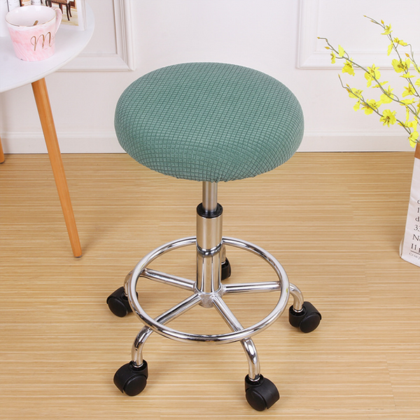 Elastic Round Bar Stool Cover Matcha Green