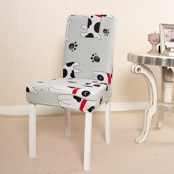 Animal Pattern Stretchable Chair Covers Puppy
