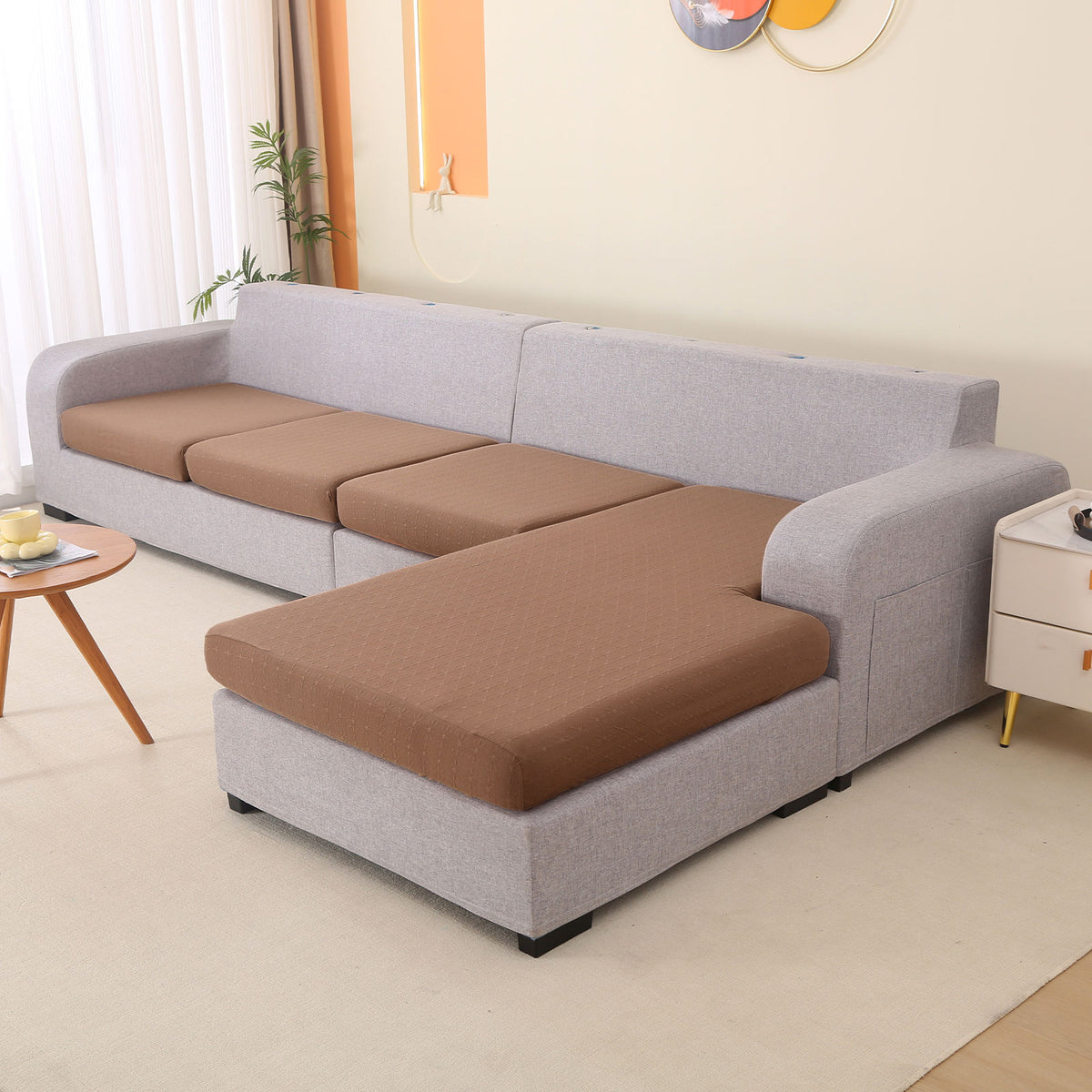 Sofa Slipcover Set - Soft, Comfortable, High-Stretch