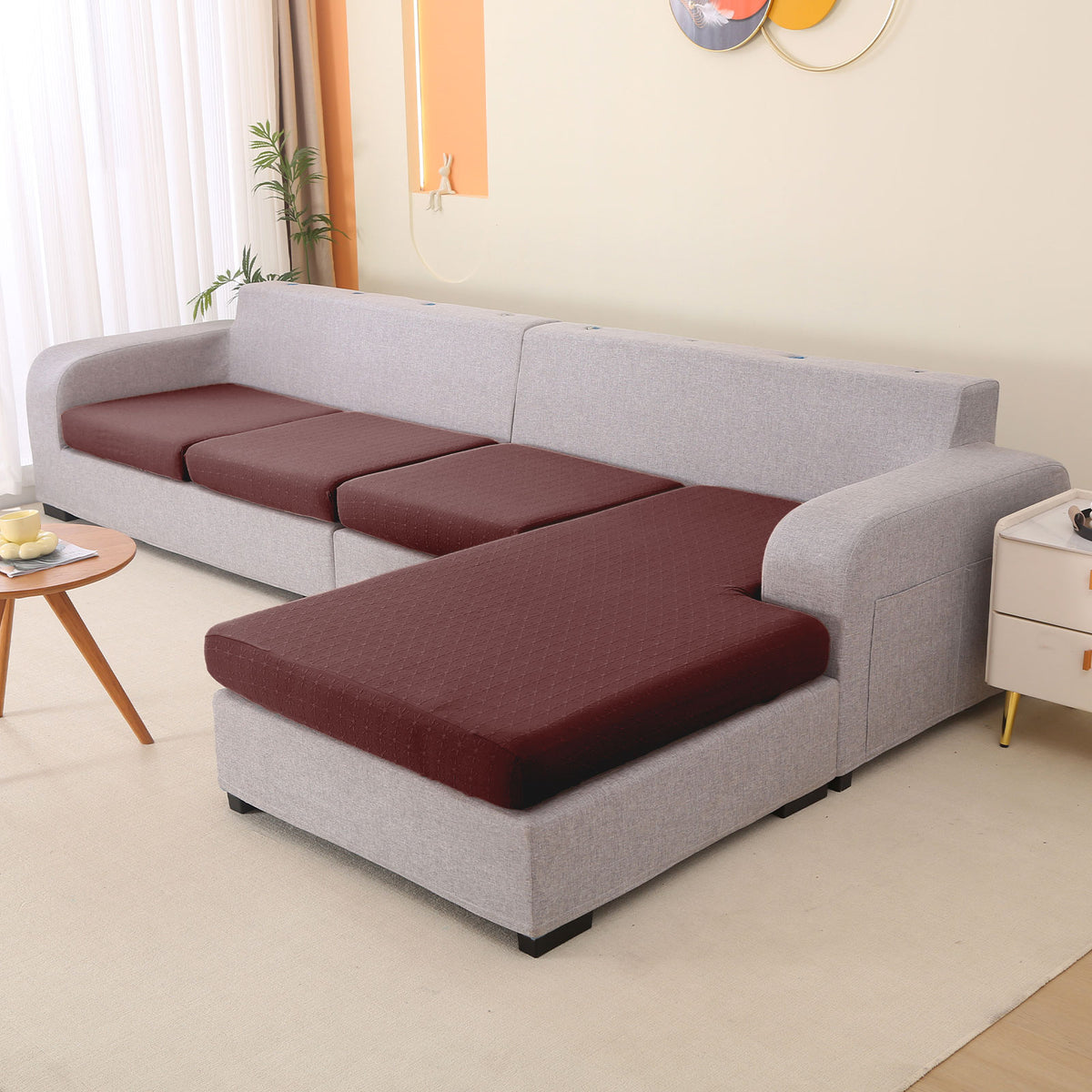 Sofa Slipcover Set - Soft, Comfortable, High-Stretch