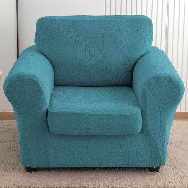 Wear Resistant Leaf Pattern Jacquard Elastic Sofa Cover
