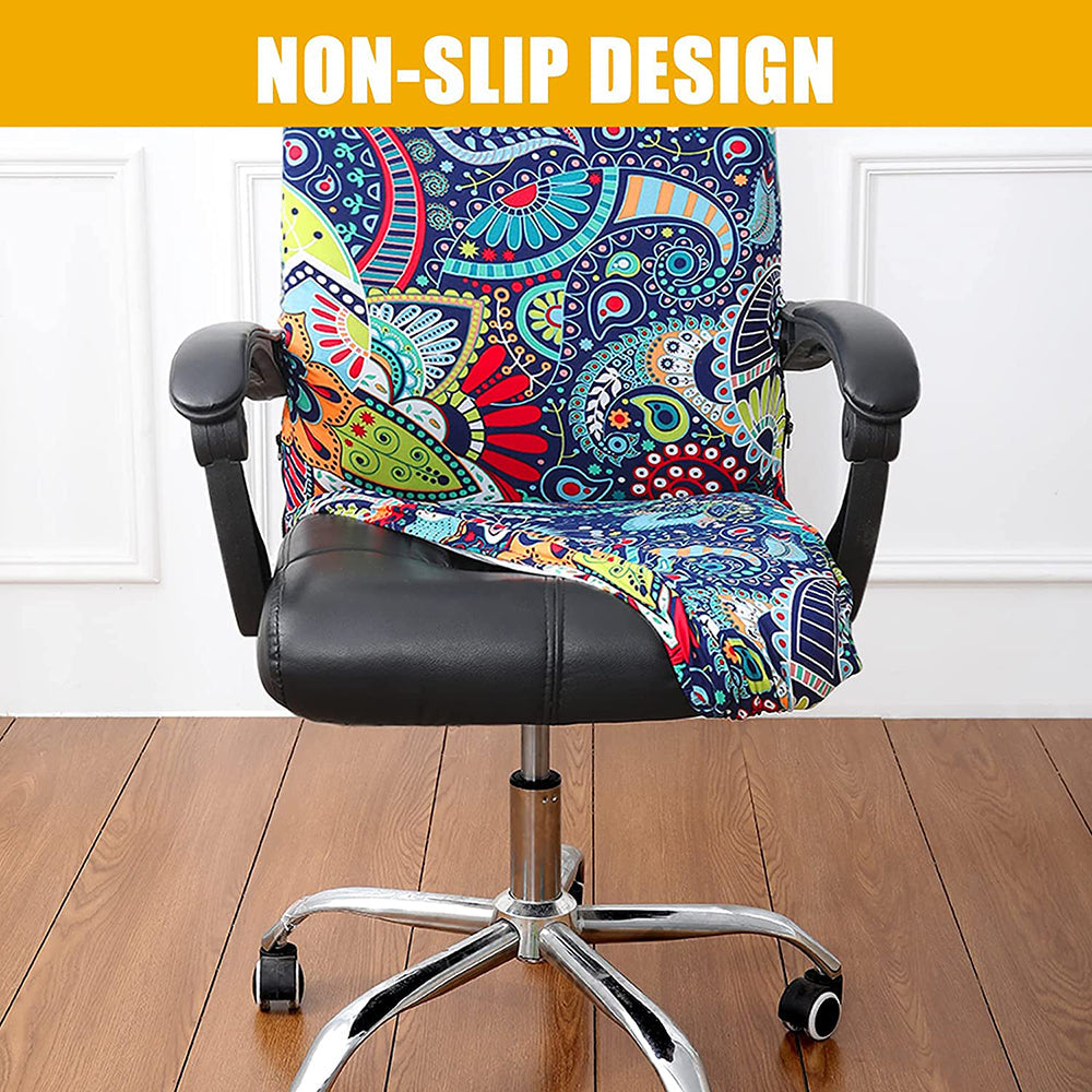 One Piece Printed Office Chair Cover