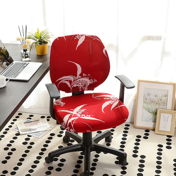 Pattern Split Stretchable Computer Seat Slipcover
