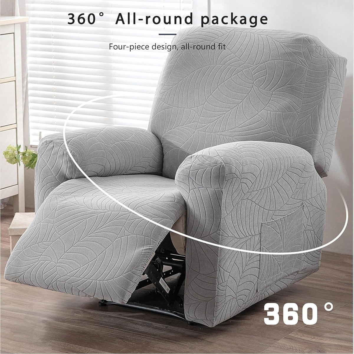 Recliner Sofa Cover Leaves For 1/2/3 Seats