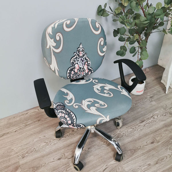 Pattern Split Stretchable Computer Seat Slipcover