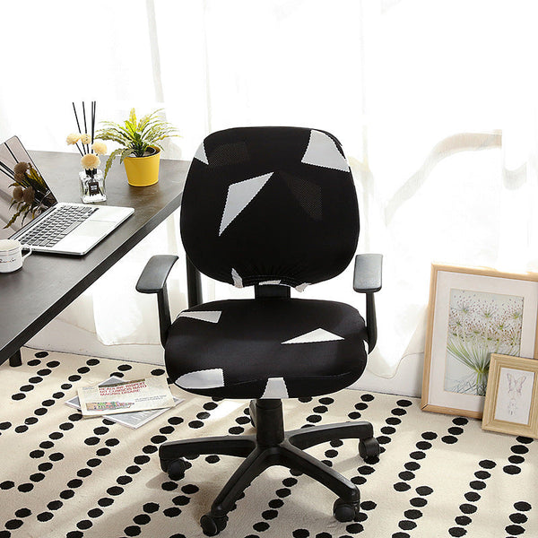 Pattern Split Stretchable Computer Seat Slipcover