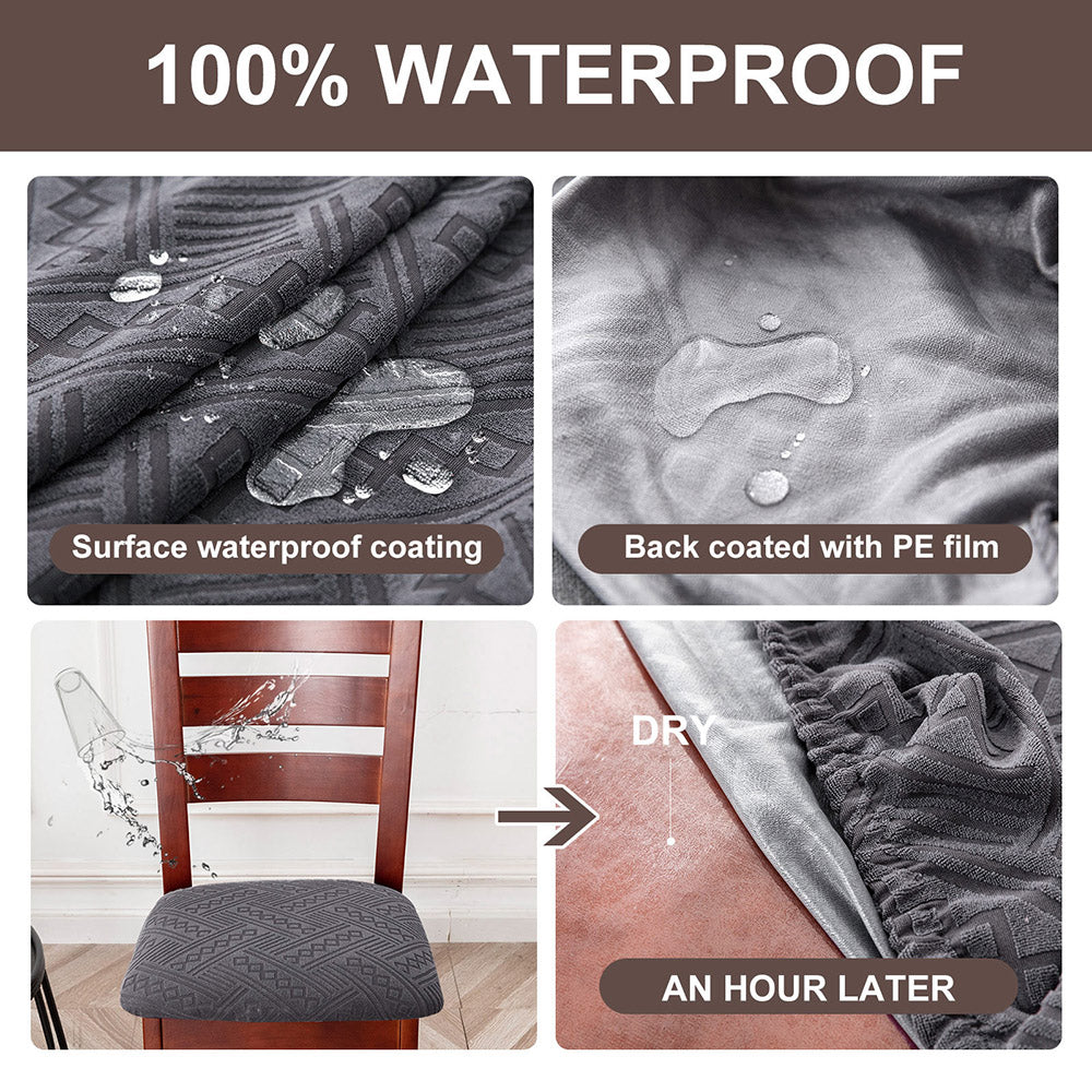 100% Waterproof Jacquard Chair Seat Covers