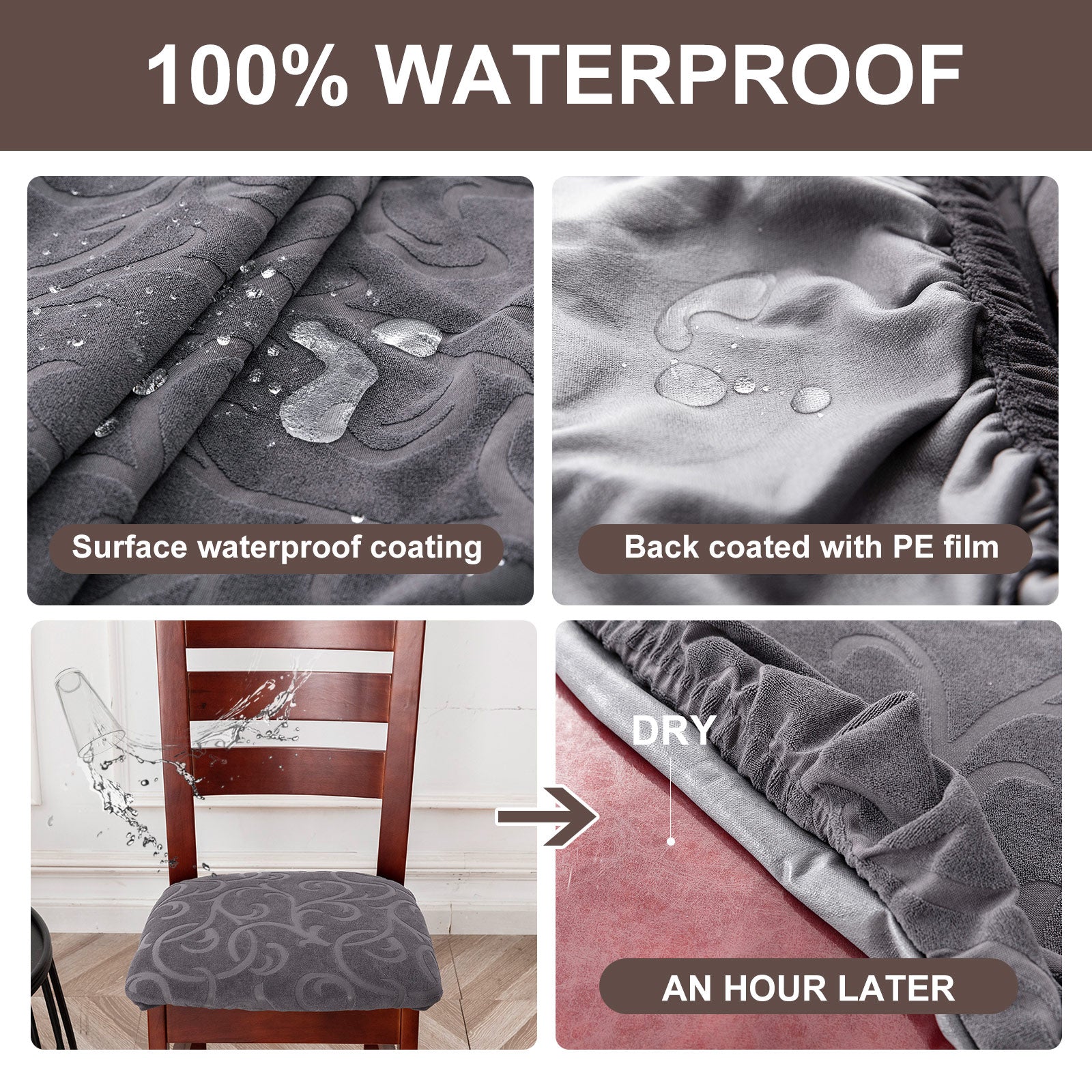 100% Waterproof Chair Seat Covers