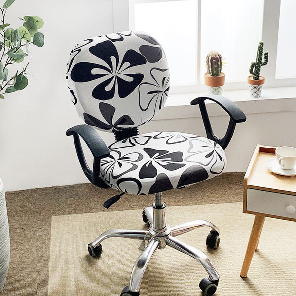 Pattern Split Stretchable Computer Seat Slipcover
