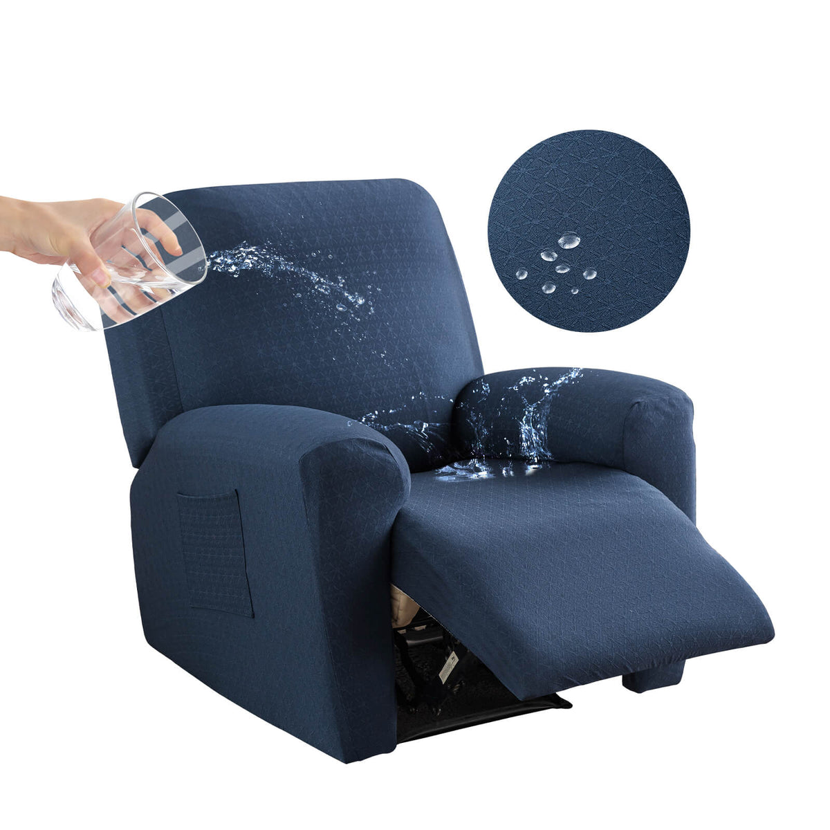 Waterproof Recliner Slipcover With Armrests