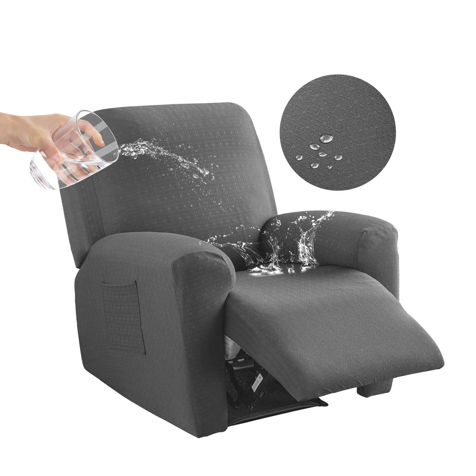 Waterproof Recliner Slipcover With Armrests