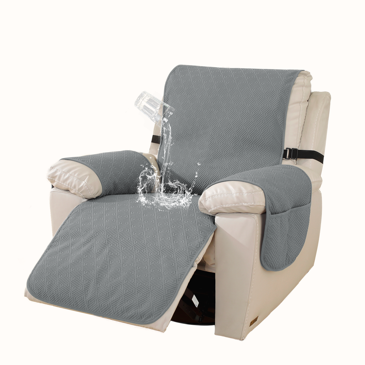 100% Waterproof Recliner Slipcover 23''/28''/2SEATS/3SEATS Recliner Chair