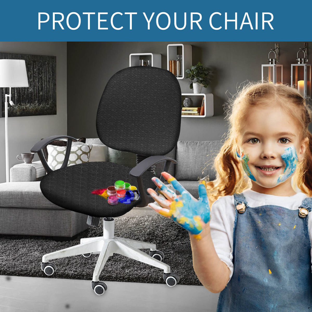 Waterproof Desk Chair Cover Protector for Office