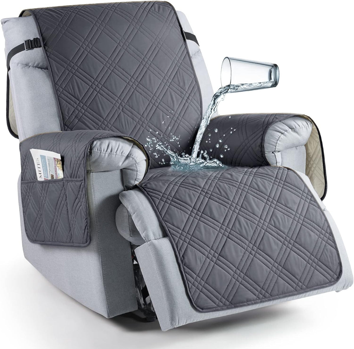 100% Waterproof Recliner Slipcover Square