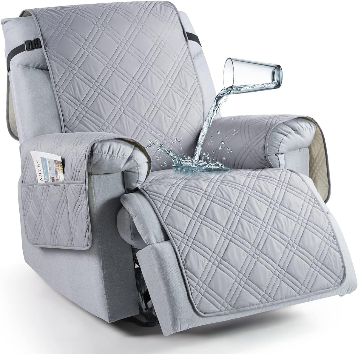 100% Waterproof Recliner Slipcover Square