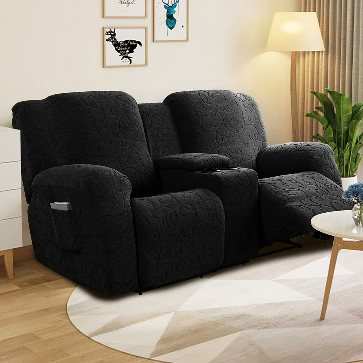 Recliner Loveseat Cover with Center Console