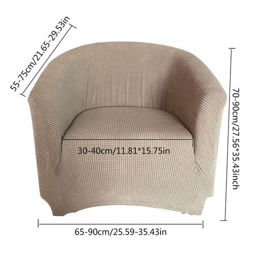 Brown Slipcover club chair 