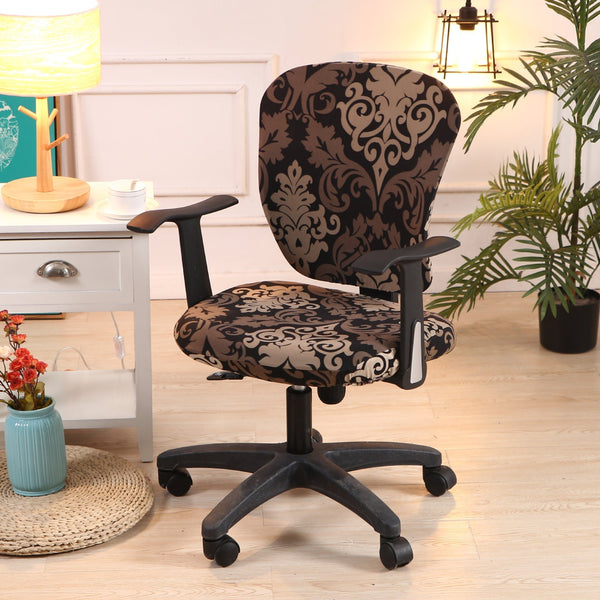 Pattern Split Stretchable Computer Seat Slipcover