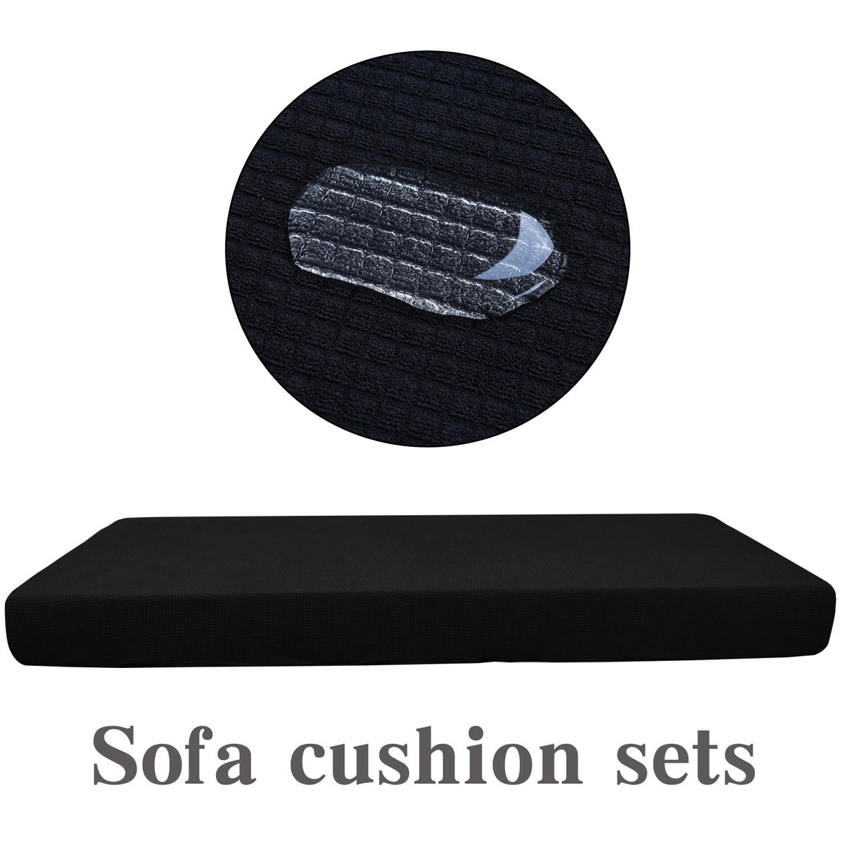 Premium Black Couch Cushion Set