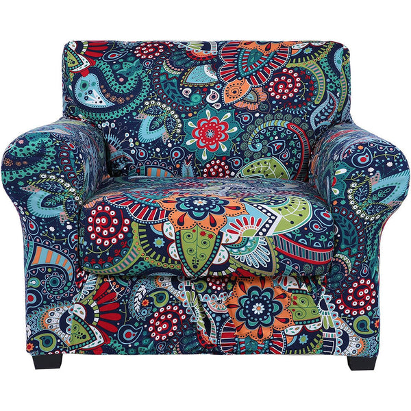 Stretch Printed Sofa Covers with Separate Cushion Cover