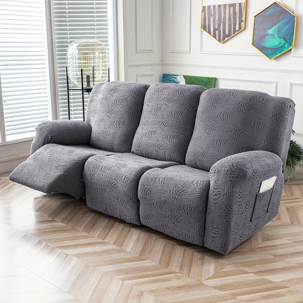 Leopard Recliner Sofa Cover Stretch Sofa Slipcover With Elastic Bottom