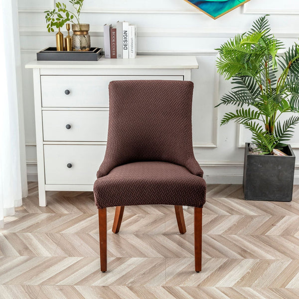 Stretch Diagonal Stripes Wingback Chair Covers Slipcover