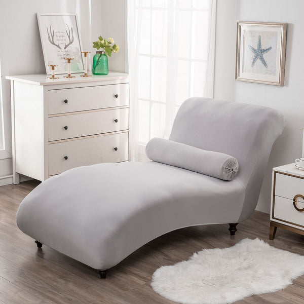 Chaise Lounge Sofa Cover Light Grey