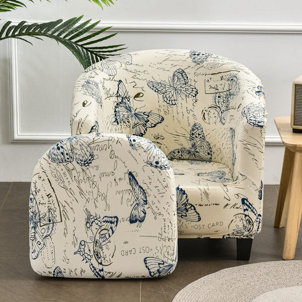 Split Tub ArmChair Slipcover Butterfly