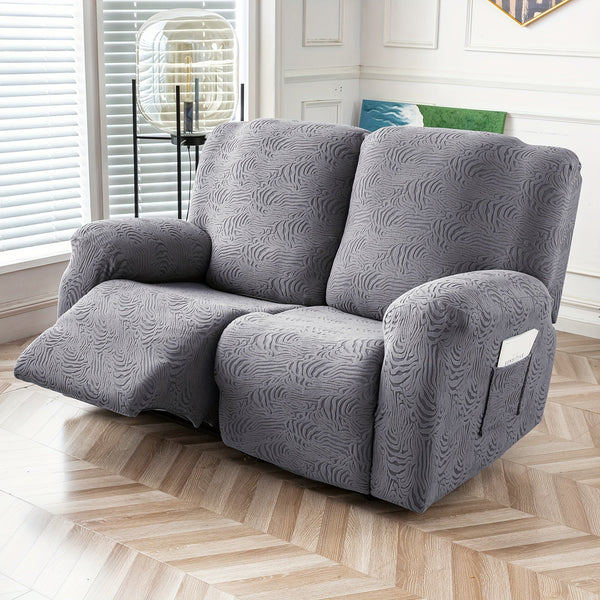 Leopard Loveseat Recliner Cover Stretch Sofa Slipcover With Elastic Bottom