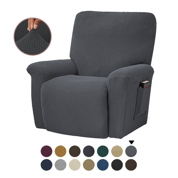 Stretch Jacquard Recliner Chair Covers 4pcs