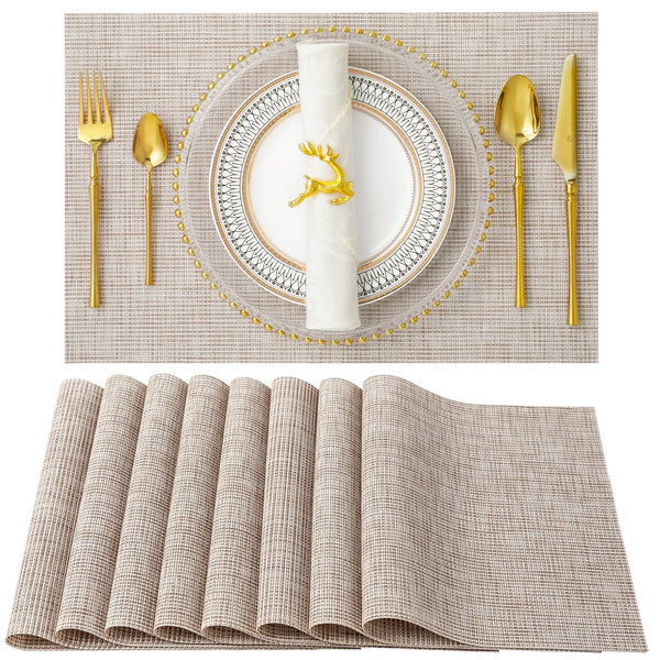 Heat-Resistant Placemats Stain Resistant Anti-Skid Placemats