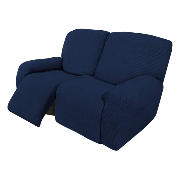 6 Pieces Stretch Non-Slip Split Recliner Chair Cover (2 Seater)