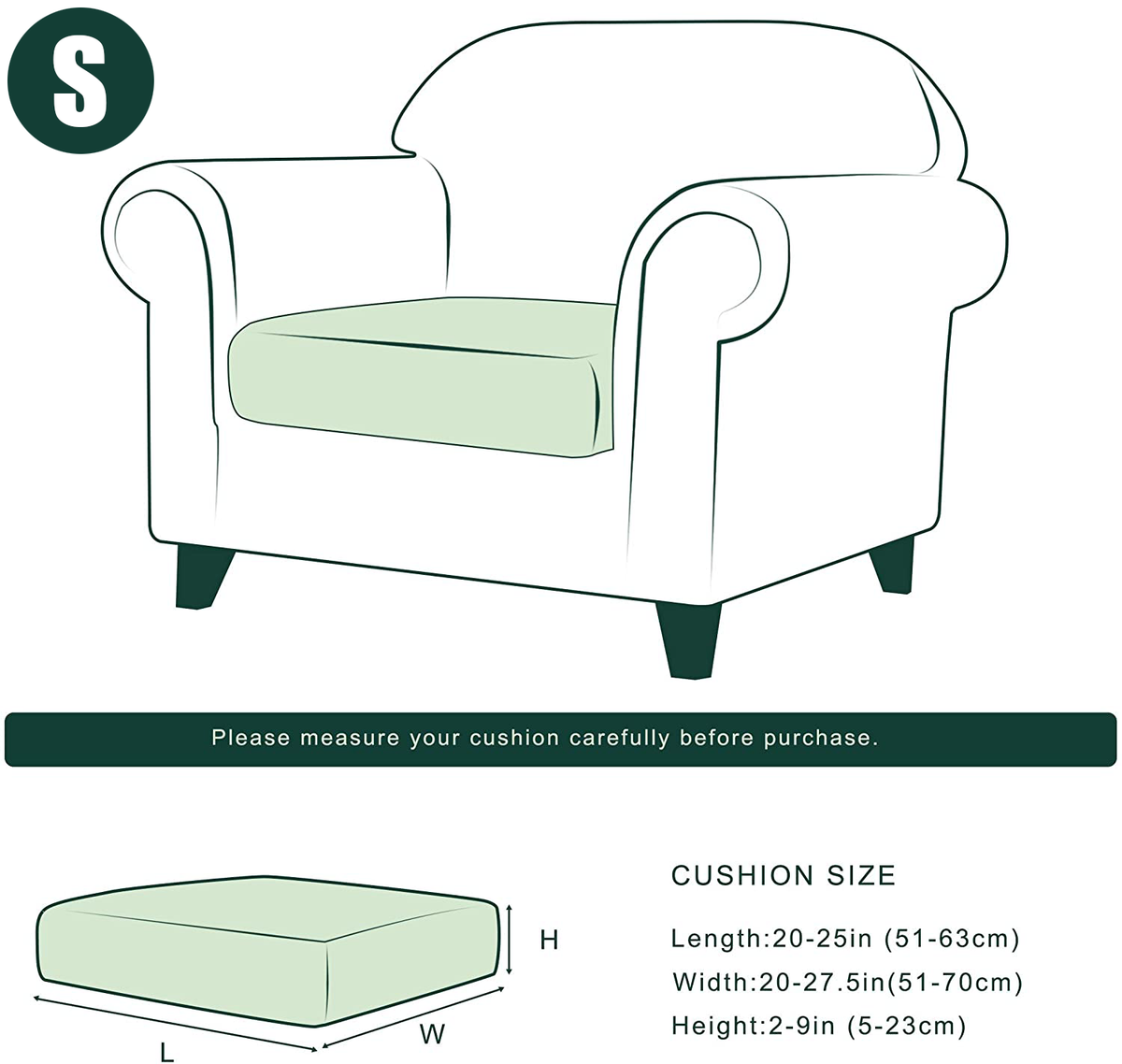 Couch Seat Cushion Covers