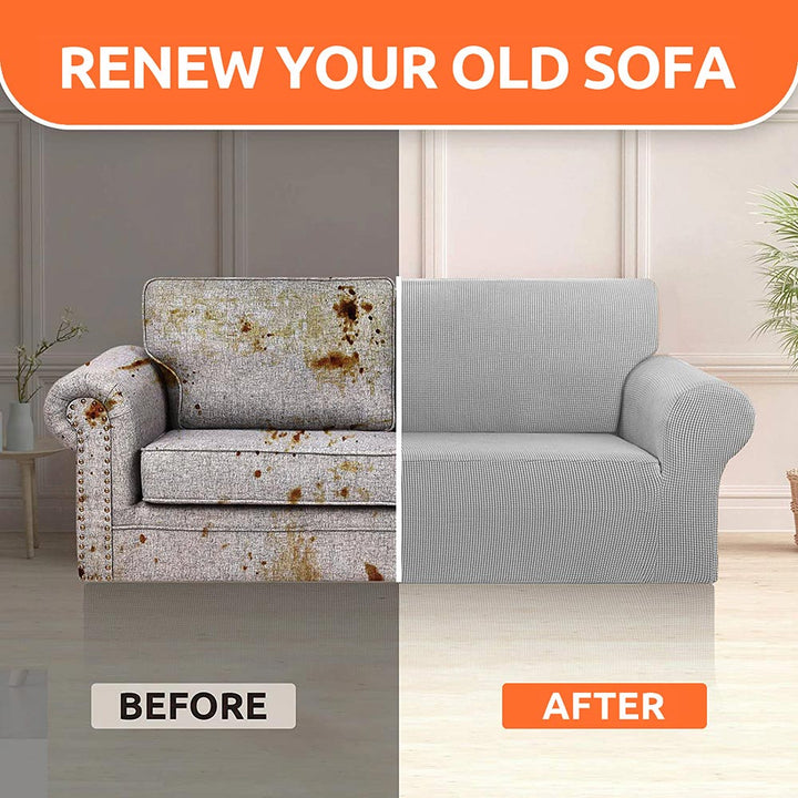 coziero sofa cover stretchable solid color loveseat