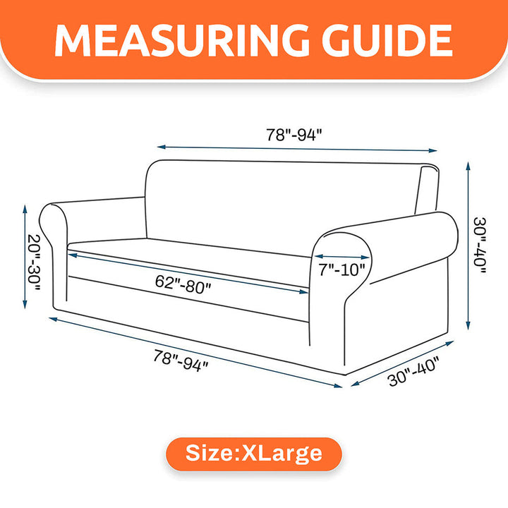 coziero sofa cover stretchable solid color 3 seater