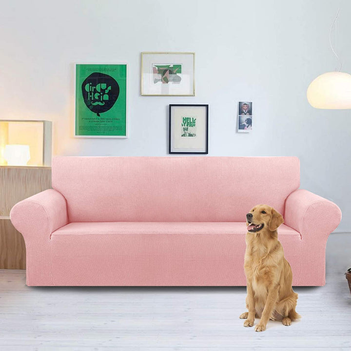 coziero sofa cover stretchable solid color 4 seater