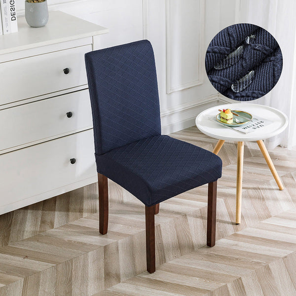 Diamonds Jacquard Solid Color Stretch Chair Cover