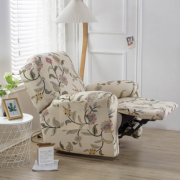 4 Pieces Pattern Strechable Recliner Chair Slipcovers